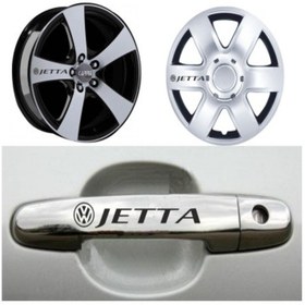 Resim Volkswagen Jetta Kapı Kolu Jant Sticker Yapıştırma 8 Ad 
