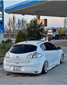 Resim Renault Megane 3 4 Kapı Bagaj Spoiler- Boyasız Fiberglass 