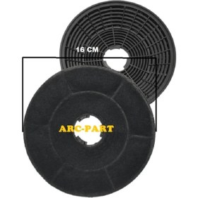 Resim ARC-PART Silverline 2220 X6 Davlumbaz Karbon Filtre - 1 Takım (2 Adet) 