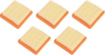 Resim Srliya 5 Adet Hava Filtresi Düzeltici Paneli Filtre Kağıdı Giyotin Hava Filtresi Değiştirme FS91 Bahçe Aracı 