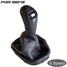 Resim Meridiangoods Black Dust Cover Mercedes-benz C-class W203 2000-2004 S203 5 Speed Vites Kolu Abs Malzeme Direkt Yedek 