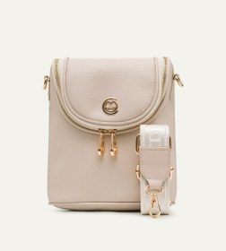 Resim Lara Bej E. Deri Bebek Çantası 