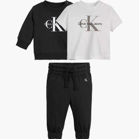 Resim Calvin Klein Baskılı Siyah Bebek Eşofman Takımı In0ın00011 