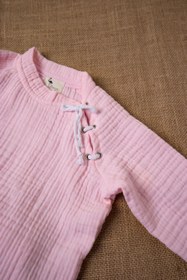 Resim PUFLİNGO Bebek 4 Kat Müslin Pijama Takımı 