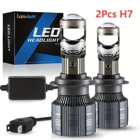 Resim 2 Adet H7 Canbus Araç Farı Mini Lens LED Projektör Lamba 6500K 40000LM Süper Parlak Otomobil Motosiklet Sis Feneri 