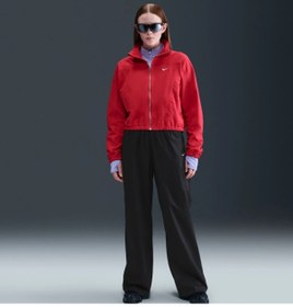 Resim Nike Chill Poplin HR OH Pant Kadın ince yazlık pamuklu Siyah pantolon 