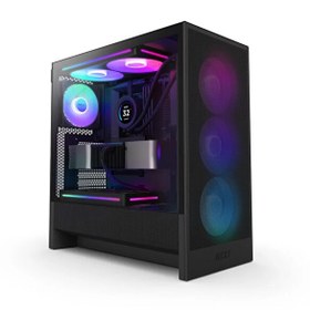 Resim Nzxt H5 Flow RGB 2024 CC-H52FB-R1 F360 Rgb Fanlı Atx Bilgisayar Kasası - Siyah 