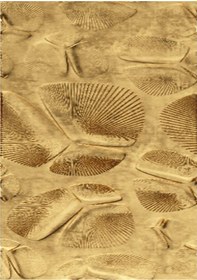 Resim Soyut Kanvas Ablo Altın Istiridye Dikey 