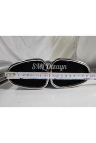 Resim Peugeot 207 RC Tampon Uyumlu 100 mm Çiftli Oval Krom Kaplama Egzoz Ucu - Universal 