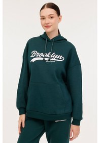 Resim Lumberjack Wl Esty 17gf960 4pr Yeşil Kadın Sweatshirt 000000000101875894 Yeşil 