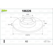 Resim VALEO 186226 Fren 7700502515 (WC496285) (Fiyat:2 Adet İçindir) 
