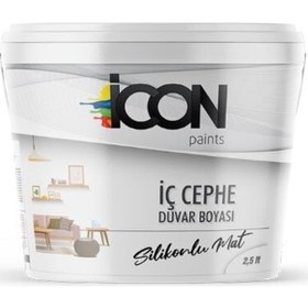 Resim Icon Silikonlu Mat Iç Cephe Boyası 2,5 Lt. 