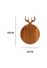 Resim Akasya Kesme Tahtası & Sunum Tahtası 21x32x1,5 Cm Kahverengi 