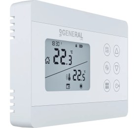 Resim General HT300S Kablolu Haftalık Programlı Oda Termostatı 