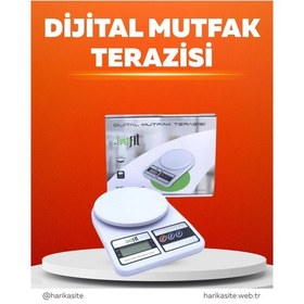 Resim Mey İthalat Pratik Ve Şık Tasarımıyla Dijital Mutfak Tartısı Beyaz 