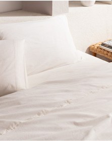 Resim Tracey King Size %100 Pamuk Pileli Linen Look Yıkamalı Çarşaflı Nevresim Takımı - Beyaz 8684427125526 Çok Renkli 