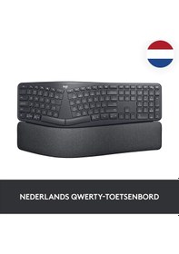 Resim Logitech Ergo K860 - Bölünmüş Tuş Düzenine Sahip Kablosuz Ergonomik Klavye, Fr Azerty - Grafit 