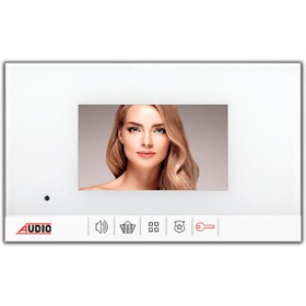 Resim AUDİO 001180B Bus Plus 4.3"Görüntülü Diafon Mekanik Butonlu - Beyaz Şase Beyaz 