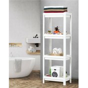 Resim Shelf Unit Banyo Rafı Mutfak Rafı Balkon Rafı Organizer Raf Dolap 