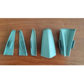 Resim Parke Süpürgeliği Pratik Montajı İçin Sağ Bitim Plastik Aparatı Beyaz (8 cm Süpürgeliğe Uygun) 8 Ad. 