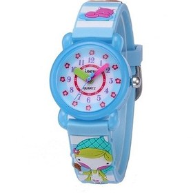 Resim Sones Jnew A335-86261 Çocuk 3d Silikon Çizgi Film Denizkızı Su Geçirmez Kuvars Saat Kırmızı 