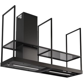 Resim Faber Mat Siyah T-Shelf EV8+ 180 cm Ada Tipi Davlumbaz (325.0606.131) 