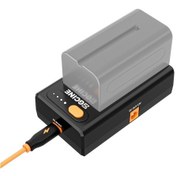 Resim Springsun Zgcıne Npf-02 Np-f Serisi Akü Şarj Cihazı Tip-c Çift Yönlü Pd Şarj Portlu Akü Adaptör Plakası Dc12v 