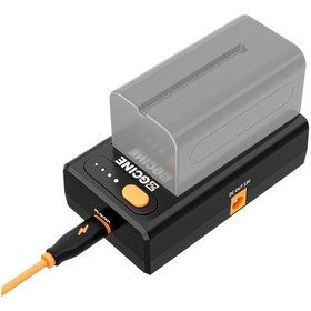 Resim Springsun Zgcıne Npf-02 Np-f Serisi Akü Şarj Cihazı Tip-c Çift Yönlü Pd Şarj Portlu Akü Adaptör Plakası Dc12v 