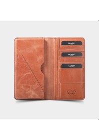 Resim Guard Leather Babaya Hediye Telefon Girişli Antik Taba Deri Cüzdan 