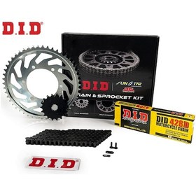 Resim Zincir Dişli Seti Yamaha Ybr 125cc Zincir: Dıd-428d Çelik-132 Ön-arka Dişli: Jt 15t-44t 2007-2011 