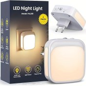 Resim 2 adet Alt Dolap LED Gece Lambası, Parlama Sensörü ile, 10%-100% Ayarlanabilir, Modern Plastik Tasarım, Ofis, Yatak Odası, Bodrum, Garaj için Mükemmel - Takılabilir, Pilsiz, Aydınlatma Çözümü | Modern LED Işık | Esnek Aydınlatma, Alt Dolap Aydınlatması 