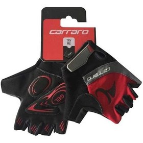 Resim Carraro V7A Kısa Parmak Bisiklet Eldiveni Kırmızı M 