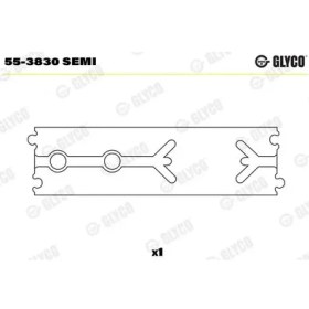Resim Glyco 553830SEMI Piston Kol Burcu A6030380150 A6050380050 A6050380250 