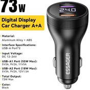Resim Essageressager 100w Usb C Araç Şarj Cihazı Pd3.0 Hızlı Şarj Adaptörü İphone 16 Macbook Uyumlu Xiaomi Il Chınadistribütör Garantili 