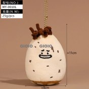 Resim Silver1 Yeni Yumurta Bebek Parti Peluş Oyuncaklar Çanta Çekicilik Bebek Bebek Pratik Bebek Anahtarlık (Yurt Dışından) 