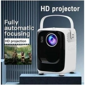 Resim Android Mini Projeksiyon Cihazı Wifi Bluetooth USB 4K 1080P Ev Sinema Yansıtma Cihazı 