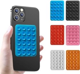 Resim Microcase Vantuzlu Silikon Cep Telefonu Sabitleme Yapıştırma Pedi AL4473 (Kırmızı) 