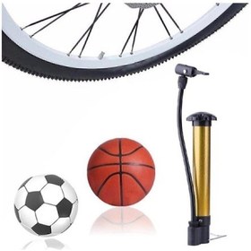 Resim Bisiklet Pompası Bisiklet El Hava Pompası Lastik Top Şişirme Iğne Hediye 