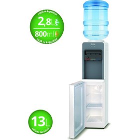 Resim Kiwi KWP-8553 Sıcak Soğuk Ilık Musluklu Su Sebili Beyaz 