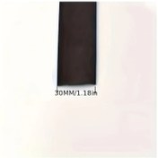 Resim Cloudstore 3m Krom Kapı Çarpma Koruma Şeridi 30mm Dekoratif Siyah Şerit 