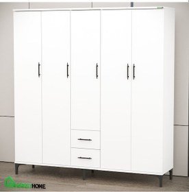 Resim Garaj Home Yaren 5 Kapaklı Dolap - Beyaz 