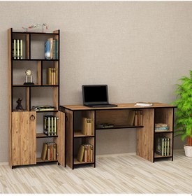 Resim Kalenderdekor1 Kalender Dekor Avel-Twins Mayra 145 Cm Çalışma Masası Takımı 04 