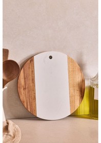 Resim Geate Mermer Akasya Kesme Tahtası 30 Cm Kahverengı Diğer 