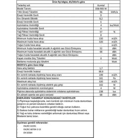 Resim Kumtel Beyaz Sürgülü Aspiratör DS6-905 Ww 