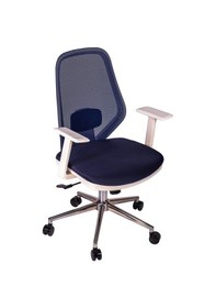 Resim Ofisbazaar Dali Beyaz Fileli Çalışma Koltuğu Ergonomik Şef Ve Toplantı Koltuğu Lacivert Lacivert 