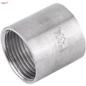 Resim Vkemall 304 Paslanmaz Çelik Bsp İç Vida Direk Birleştirici - Aynı Boyutta Boruları Bağlama 1" Dn25 