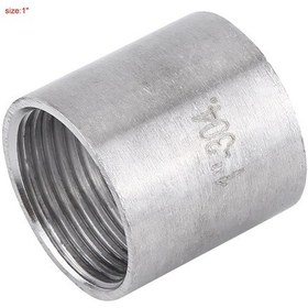 Resim Vkemall 304 Paslanmaz Çelik Bsp İç Vida Direk Birleştirici - Aynı Boyutta Boruları Bağlama 1" Dn25 