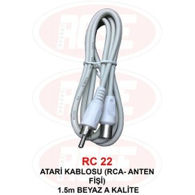 Resim i Kablosu Rca- Anten Fişi 1.5M Beyaz 