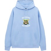 Resim VENHENA Baby Yoda Bebe Mavisi Kapüşonlu Sweatshirt - Hoodie 