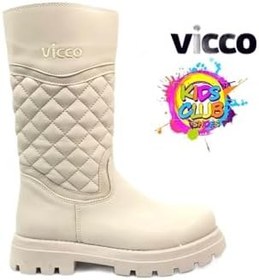 Resim Vicco Kız Çocuk Lux Filet Çizme - Bej 